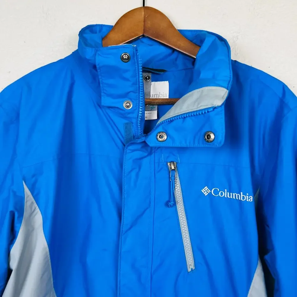 Columbia Interchange Full Zip Snap Jacket Winter Bright Blue - M